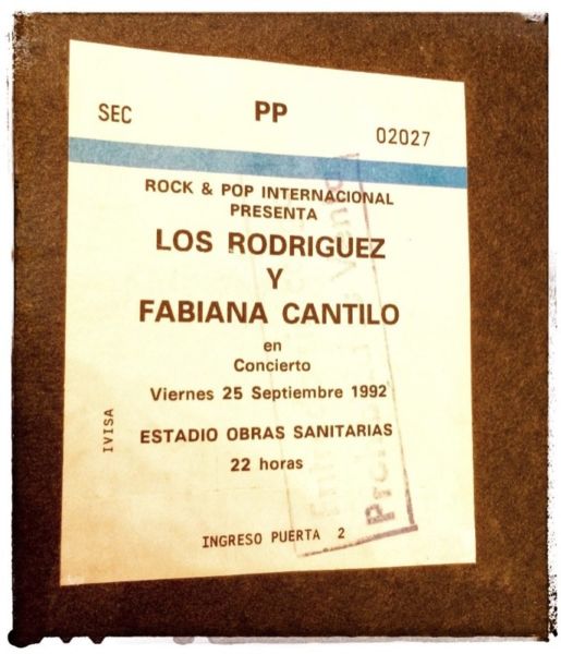 Entrada Del Recital De Fabiana Cantilo Y Los Rodriguez 