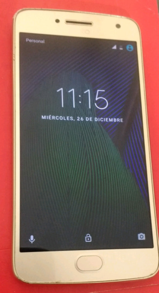 Moto g 5 Plus libre de fábrica dorado impecable