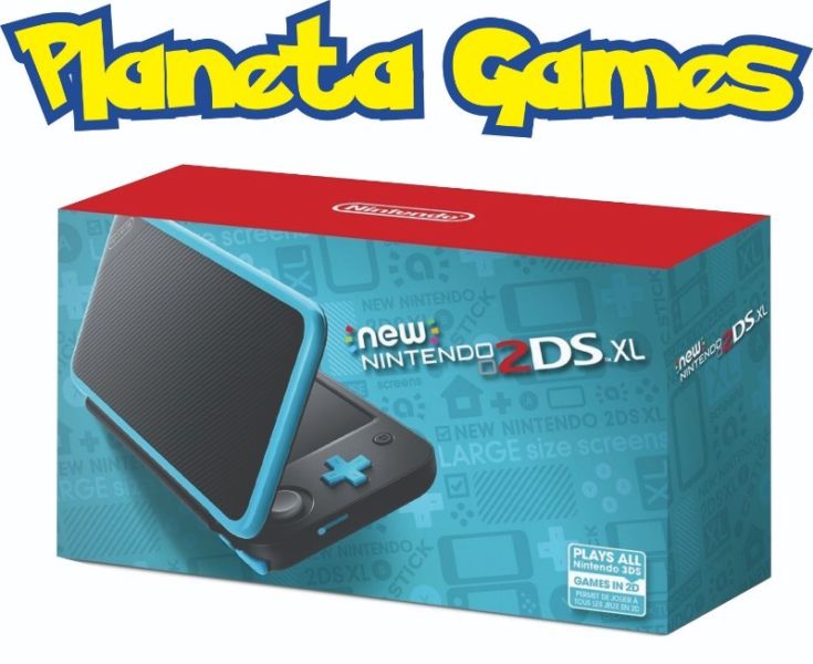 New Nintendo 2ds XL Edicion Black Turquoise Nuevas Caja
