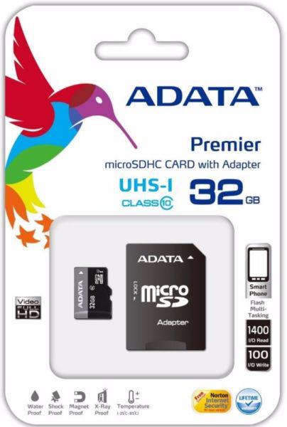 TARJETA DE MEMORIA MICRO-SD 32 GB ADATA PREMIER 45 MB/S