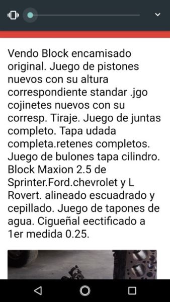 VENDO BLOK ENCAMISADO ORIGINAL-MAXION 2,5-