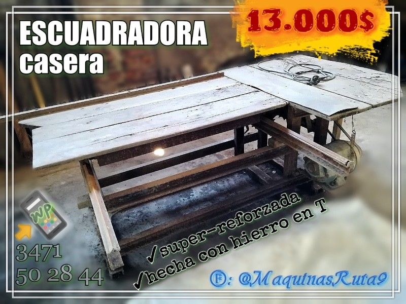 ESCUADRADORA CASERA (carpintería - máquina)