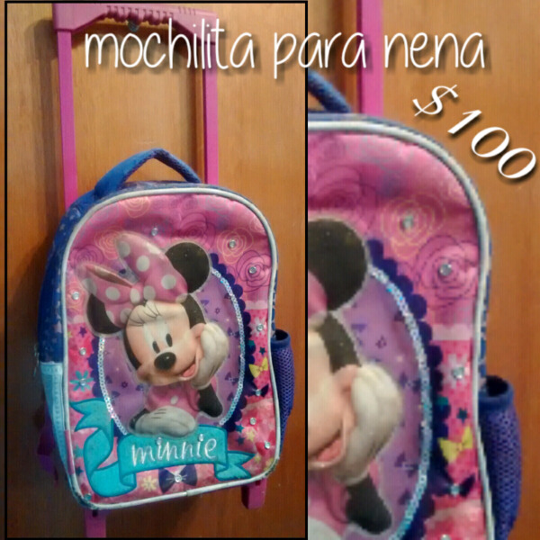 Mochila para nena con carrito