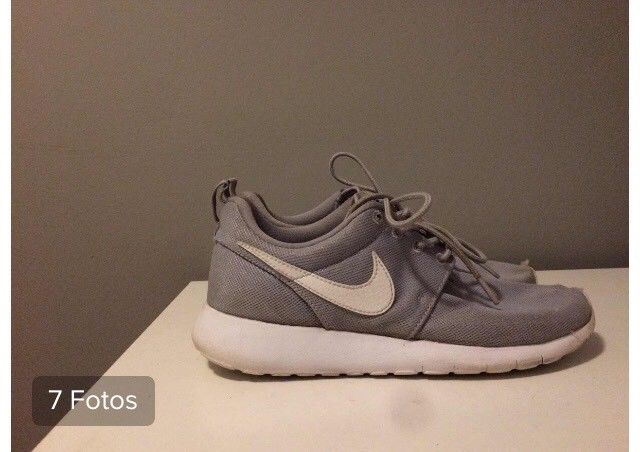 Nike roshe woman mujer running color gris