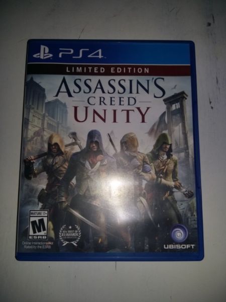 Vendo juego usado fisico Assassins Creed Unity PS4