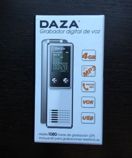 Grabador digital de voz Daza DVR-GB