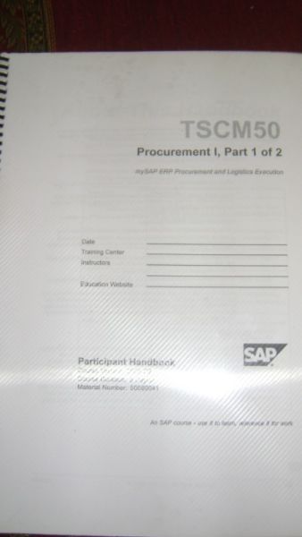 Libro De Sap Tsc M50 Procurement I Parte 1 Y 2