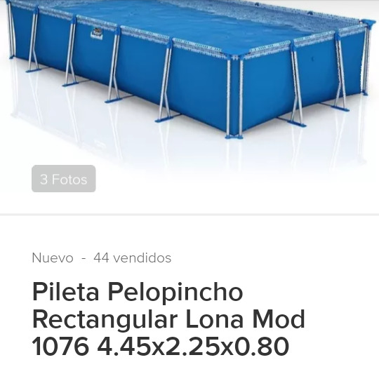 Vendo pileta pelopincho nueva