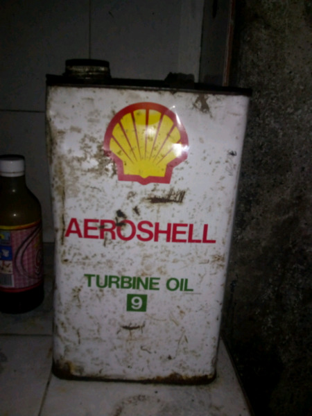 Lata aceite Shell antigua