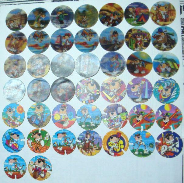 Lote De 42 Tazos Chester 3d Pepsico Snacks Retro Coleccion