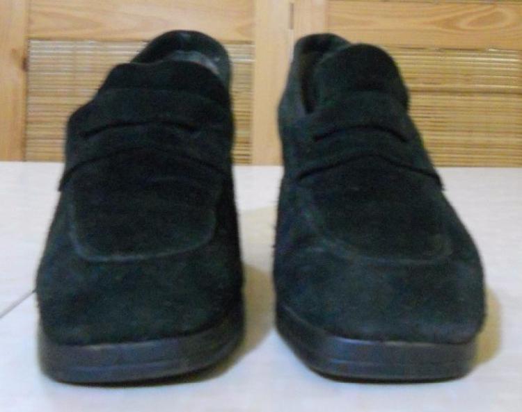 Mocasin De Mujer En Cuero Ecologico Gamuzado