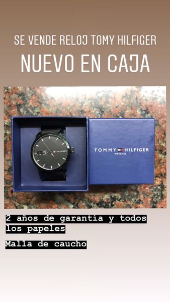 Reloj Tommy Hilfiger nuevo en caja con papeles y garantia