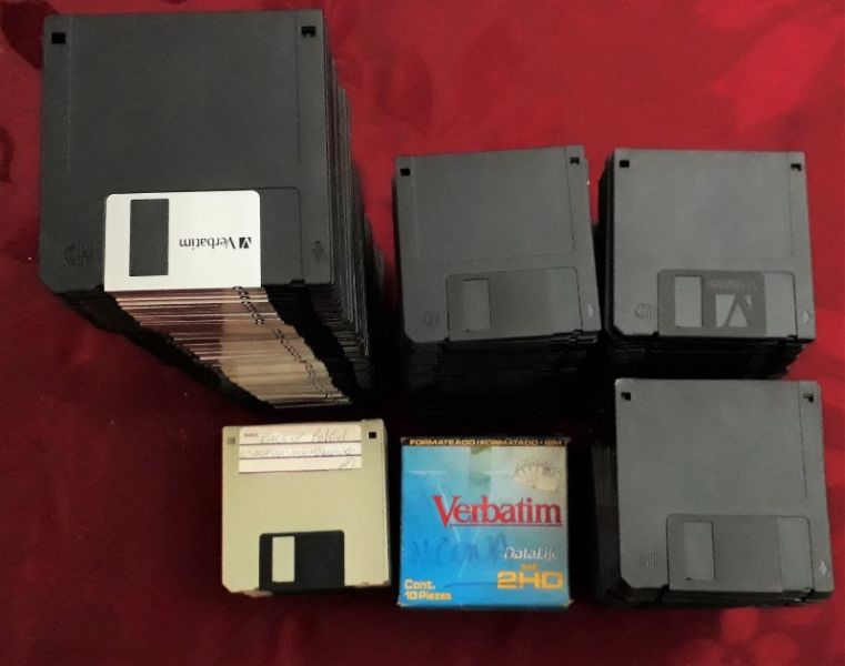 Floppy diskettes usados
