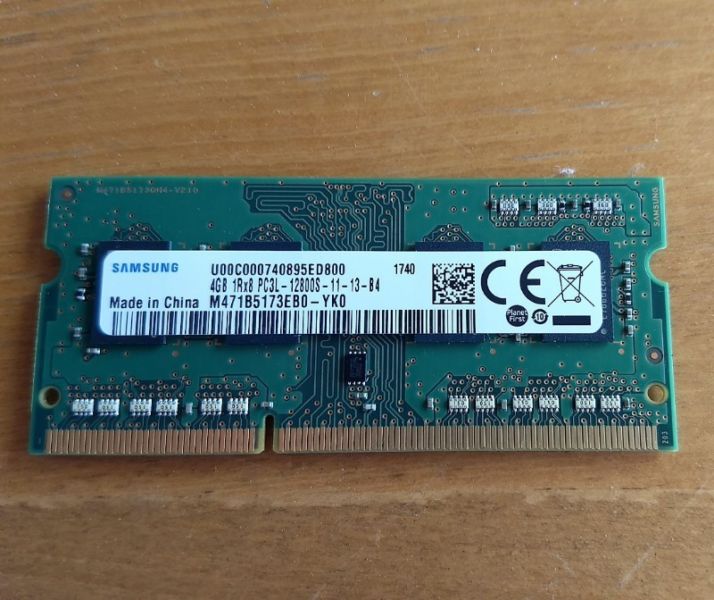 Memoria Ram Samsung 4 Gb Ddrl Notebook  Mhz