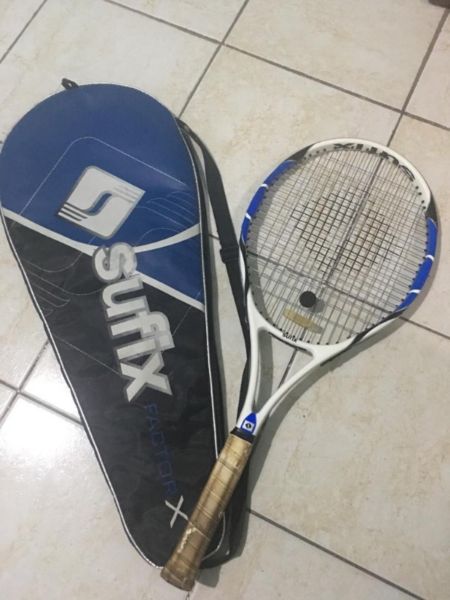 Raqueta de tenis marca sufix "Factor X" color azul