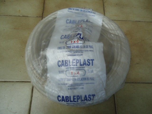 Rollo De Cable Blanco Cableplast 1 X 6