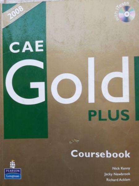 Libro de texto idioma ingles Cae Gold Plus
