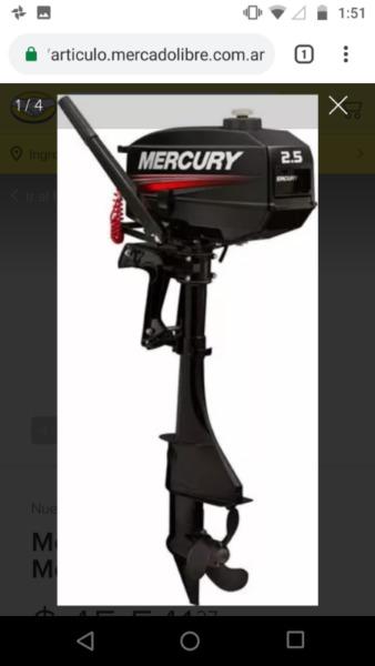 Mercury 2.5 HP 2t 2018 con garantía