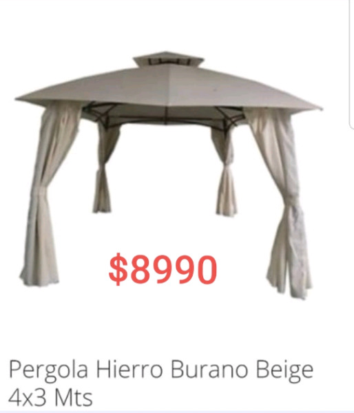 Pérgola de hierro 4 x 3