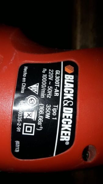 Bordeadora Cortadora Pasto Electrica Black Decker 350w Gl300