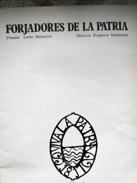 FORJADORES DE LA PATRIA PARTITURAS - CANCIONERO