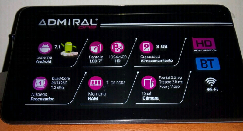 Tablet Admiral One Nueva
