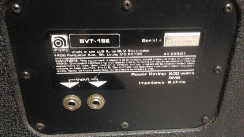 ampeg SVT 15E