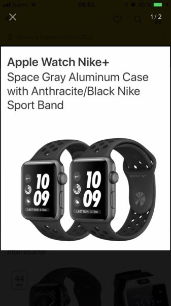 Apple Watch serie 3 42mm Nike Gps Nuevo SIN CAJA