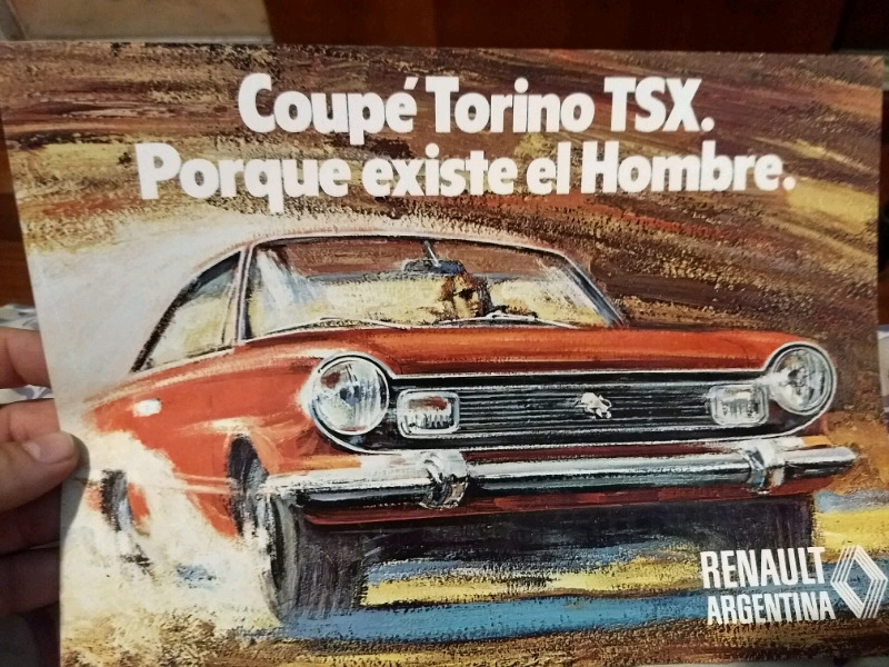 Folleto de agencia de cupe Torino TSX -original- impecable