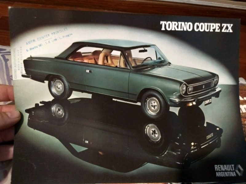 Folleto de cupe Torino ZX original -impecable