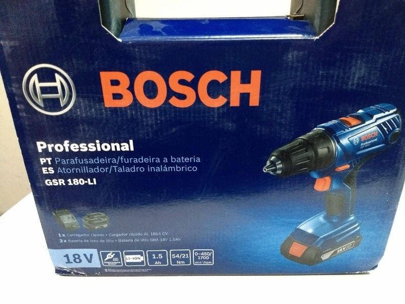 Taladro Atornillador Inalambrico Bosch 18v Gsr180li Maletin