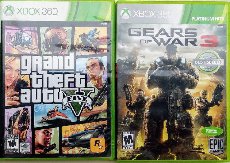 VideoJuegos de Xbox. Gears of War 3 y Grand Theft Auto