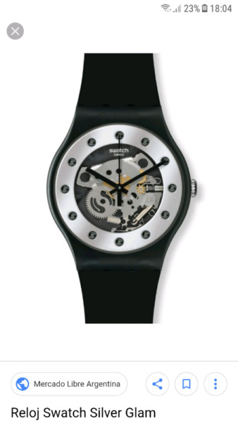 Vendo permuto reloj swatch silver glam