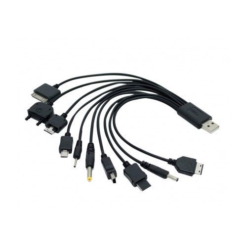 Cable de carga USB múltiple 10 conectores Electrónica CEA