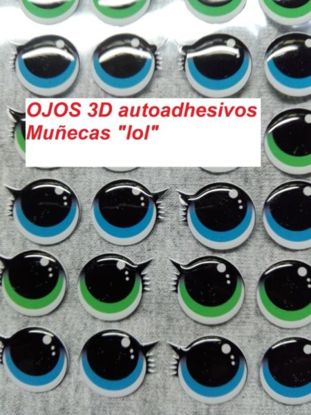 ojos 3 d autoadhesivos