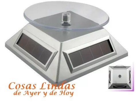 Base Giratoria Solar o a Pila - Exhibidor -Vidrieras -Deco