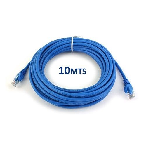 Cable de red utp armado patch cord 10mts interior cat5