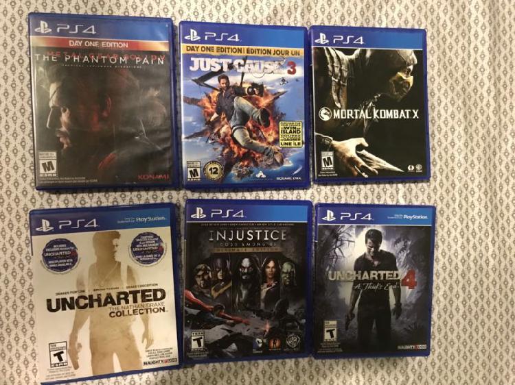 Juegos PS4 originales (juntos o por separado)