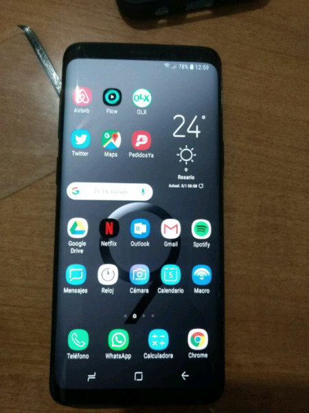 Samsung s9 con garantía. Pocos meses de uso