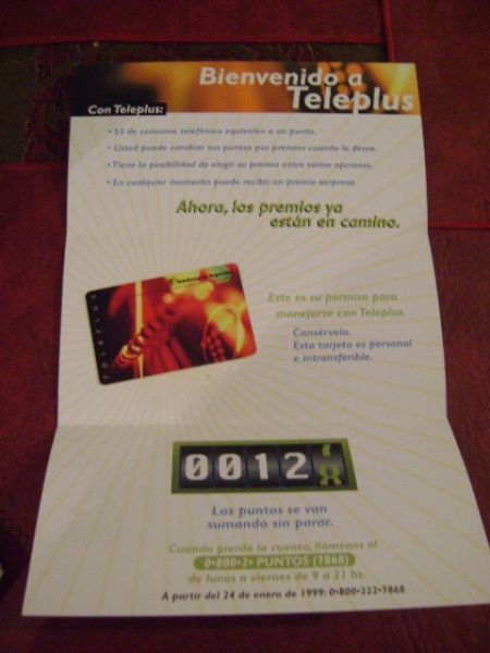 Tarjet Telefonica Argentina Teleplus 2 Coleccionismo Unica