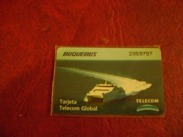 Tarjeta Telefonica Coleccion Telecom Global Buquebus Unica