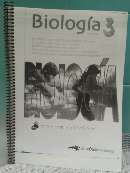 libro biologia 3 de la editorial doce orcas