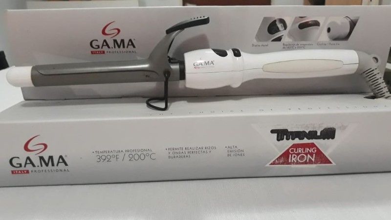 Buclera/Rizador GAMA blanca italy professional titanium