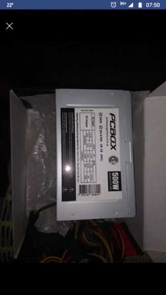 Fuente PC BOX de 500 W