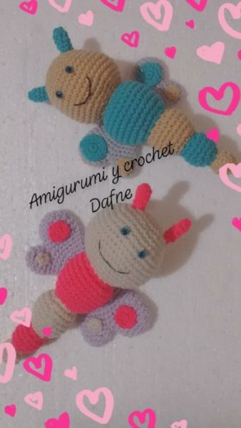 Mariposa crochet Amigurumi