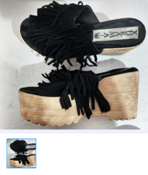 Sandalias de cuero gamuzado de marca yaruma