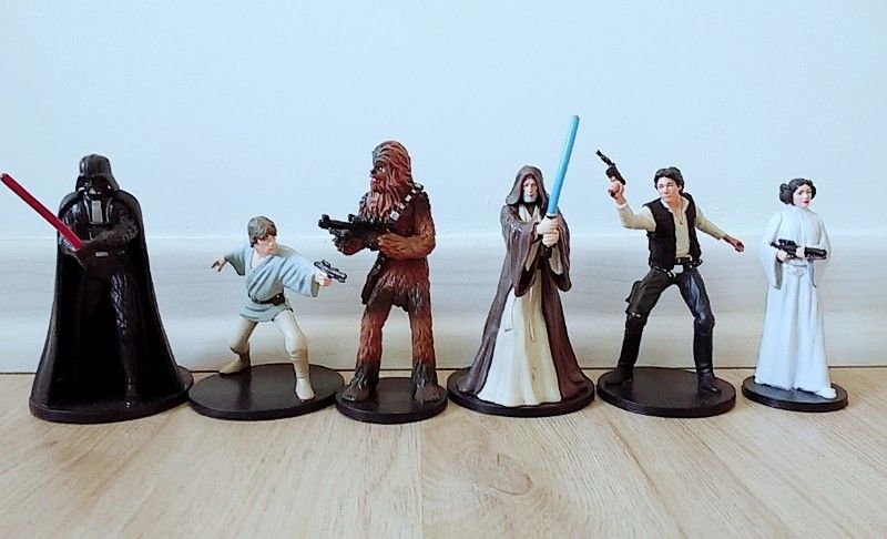 6 personajes originales Disney de Star Wars