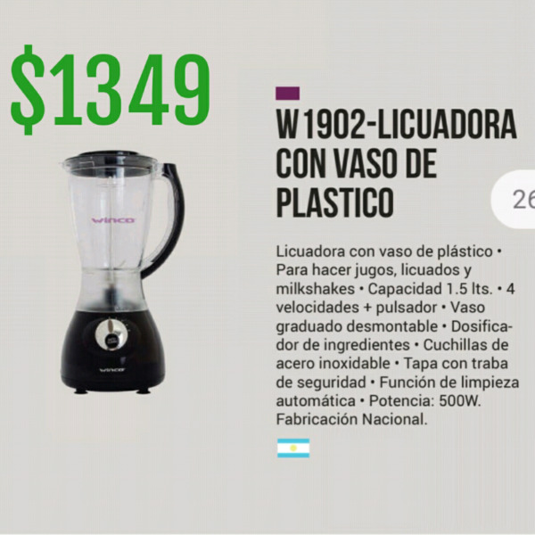 Licuadora winco nueva