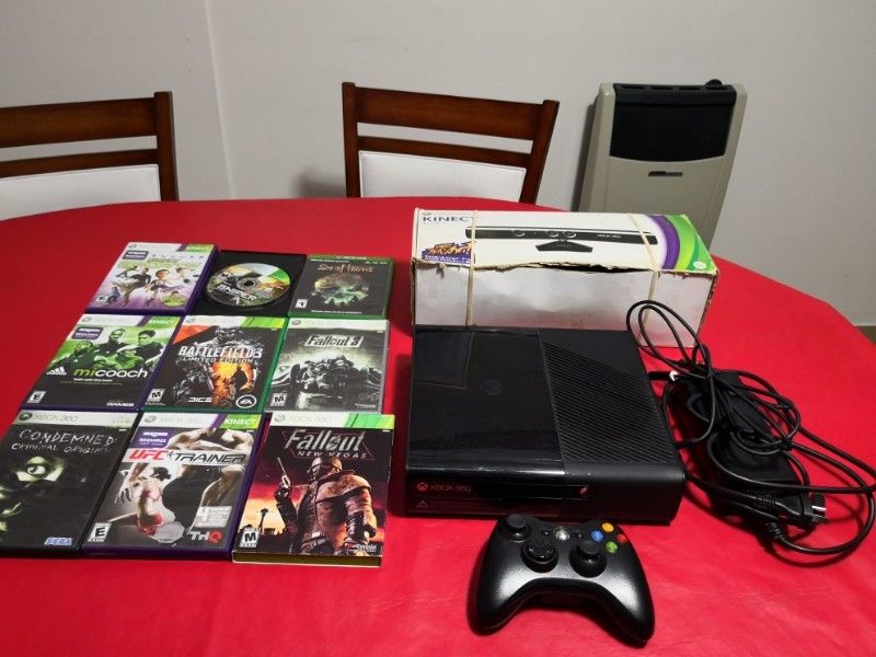 Vendo X-BOX 360, Kinect y Juegos