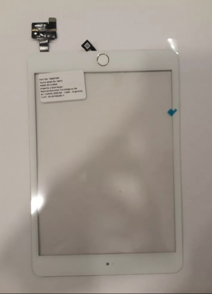 Vidrio Tactil Touch Blanco Ipad Mini 3 C/ Chipic Y Botonhome